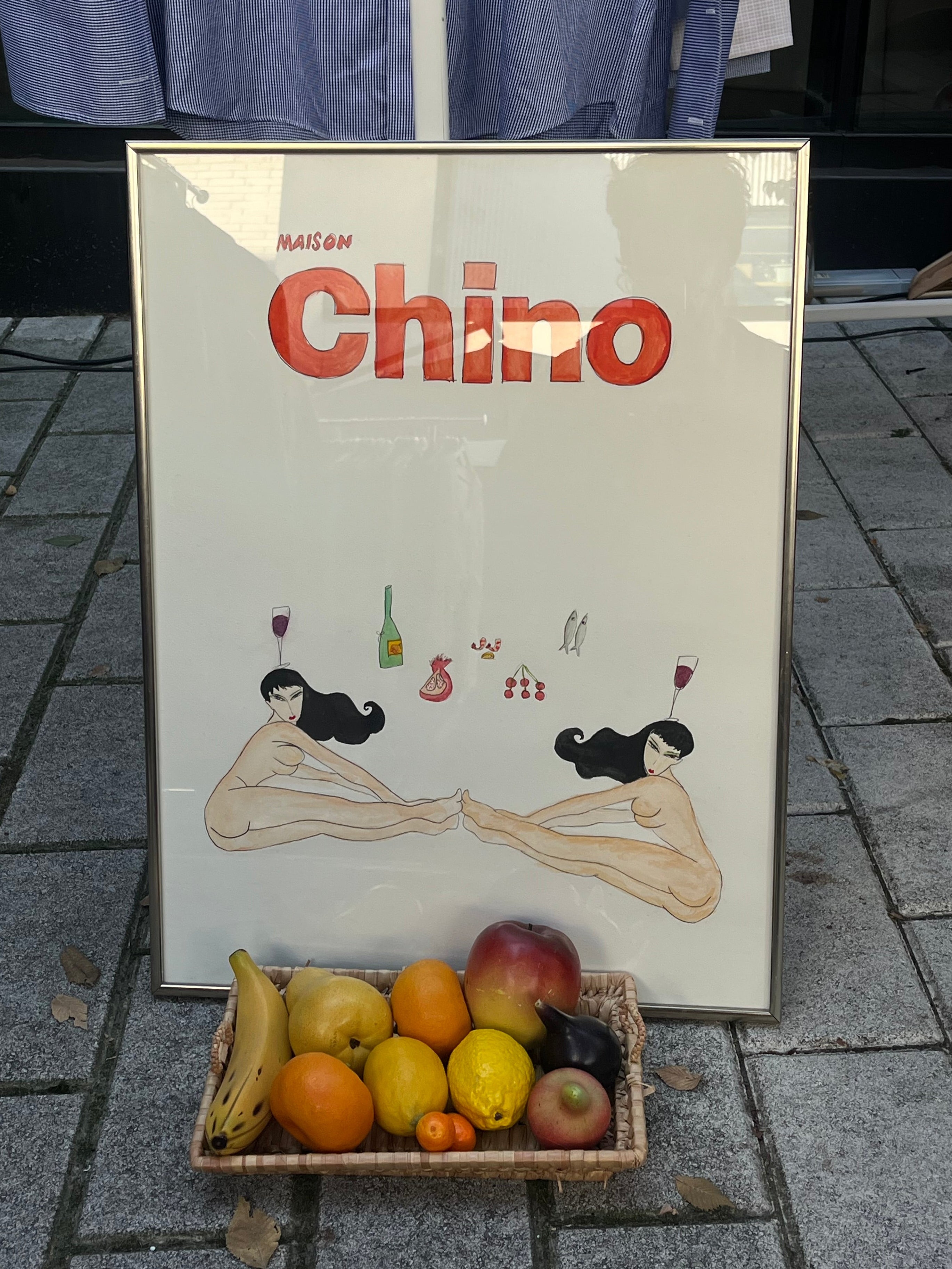 By the table - painted by Aran